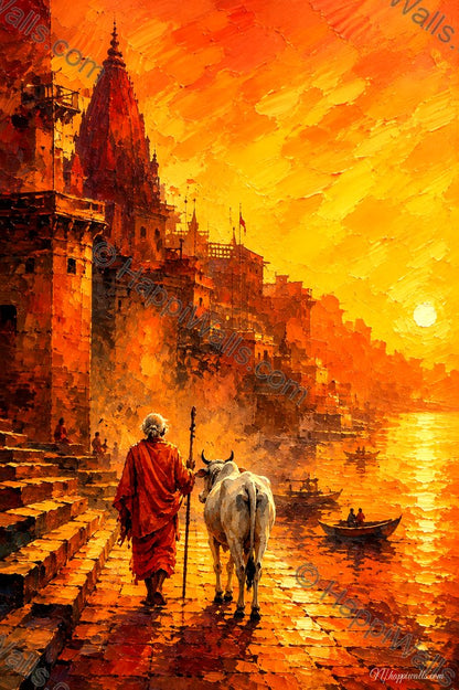 Journey of Companions at Sunset - Aurora - Primary