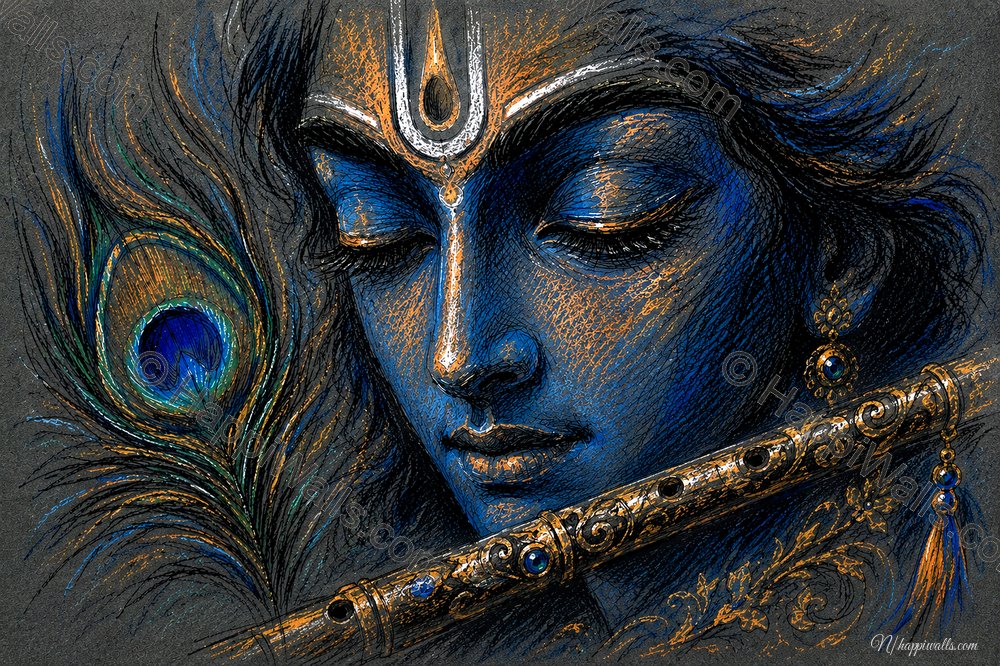 Krishna’s Soulful Stillness - Aurora - Primary
