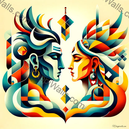 Shiva and Parvati in Perfect Balance - Nova - Primary